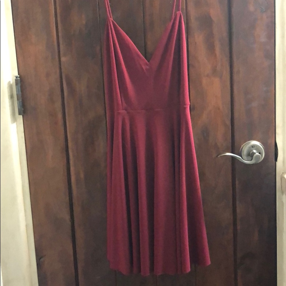 Dark Red Dress